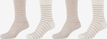 camano Socks in Beige: front