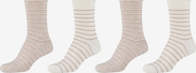 camano Socken in beige / creme / weiß, Produktansicht