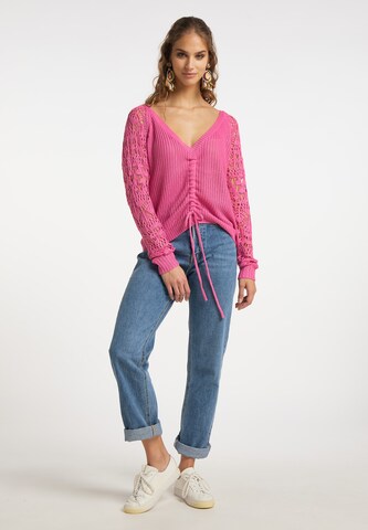 Pull-over IZIA en rose