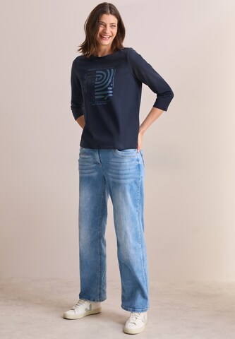 CECIL Shirt mit Frontprint in Blau