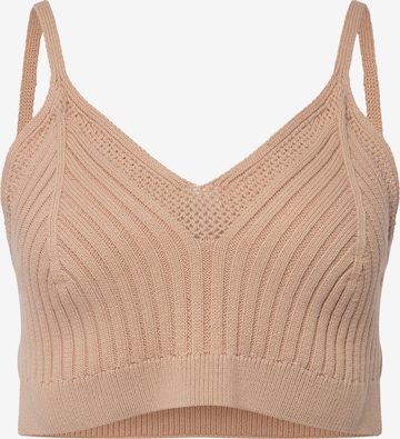 Ulla Popken Top in Beige: voorkant