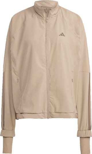 ADIDAS PERFORMANCE Sporta jaka 'Hyperglam', krāsa - cementpelēks / tumši bēšs, Preces skats