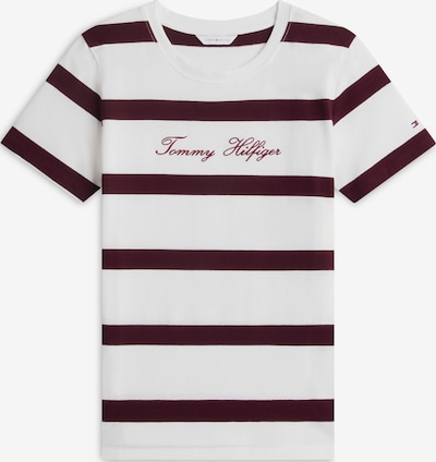 TOMMY HILFIGER Paita koossa XXS värissä tummanpunainen / valkoinen, Tuotenäkymä