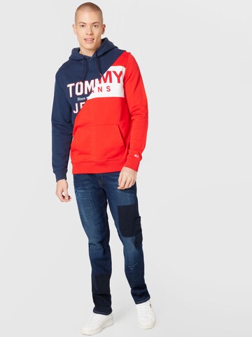 Tommy Jeans Mikina – modrá