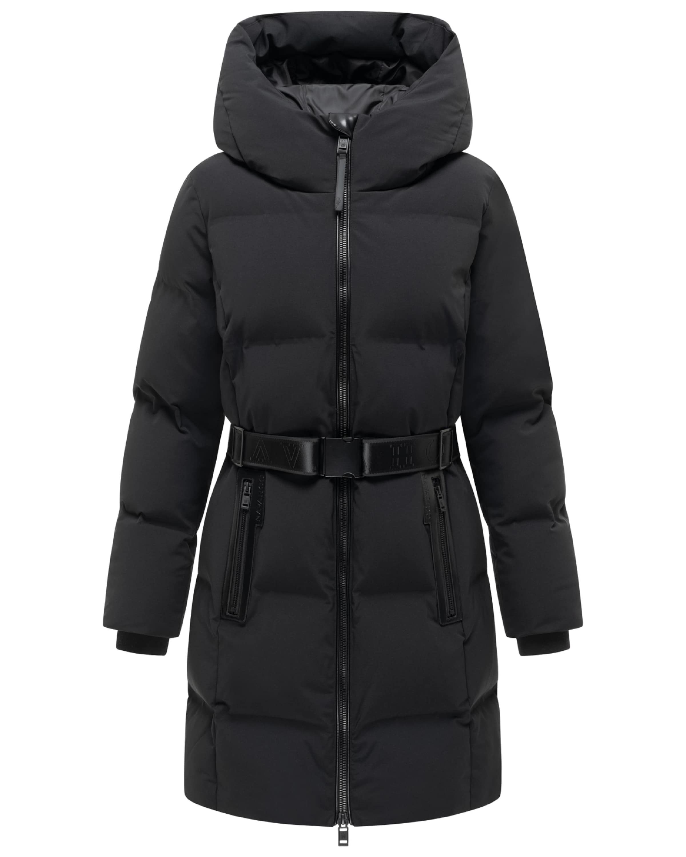 Cappotto funzionale 'Wolkenwichtel 14' di NAVAHOO in nero: frontale