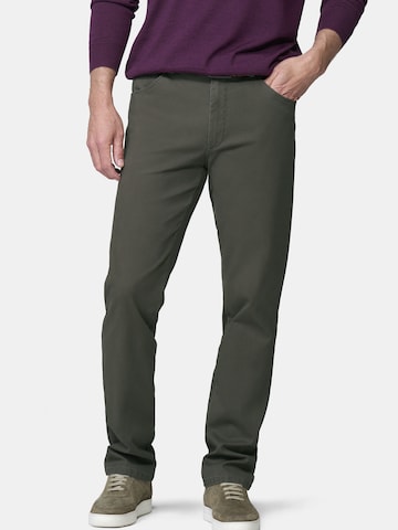 Regular Pantalon chino 'Dublin 9-3009' MEYER en vert : devant