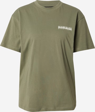 NAPAPIJRI Shirt 'S-FABER' in Groen: voorkant