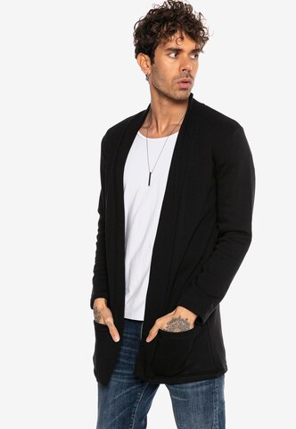 Redbridge Knit Cardigan 'Bakersfield' in Black: front