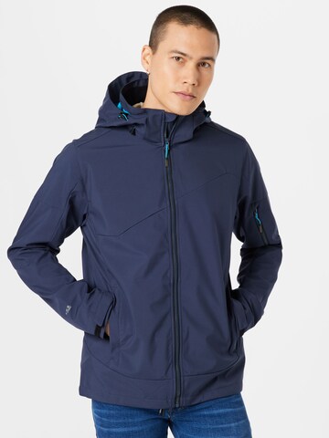 ICEPEAK Outdoorjas 'Barmsted' in Blauw: voorkant