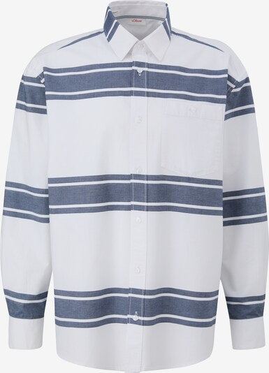 s.Oliver Overhemd in de kleur Duifblauw / Wit, Productweergave