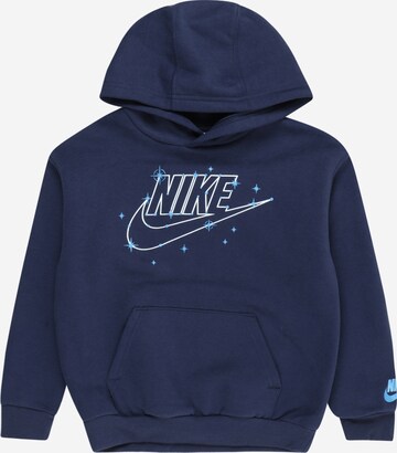 Nike Sportswear Mikina 'SHINE' – modrá: přední strana