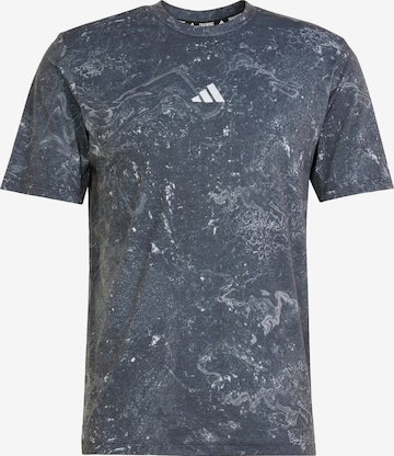 T-Shirt fonctionnel 'Power Workout' ADIDAS PERFORMANCE en gris : devant