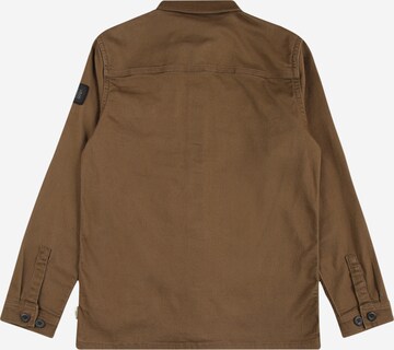 Jack & Jones Junior Regular fit Button Up Shirt 'Ben' in Brown