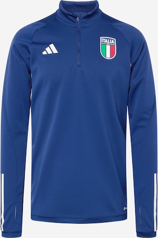 ADIDAS PERFORMANCE Sportsweatshirt 'Italien Tiro 23' in Blauw: voorkant