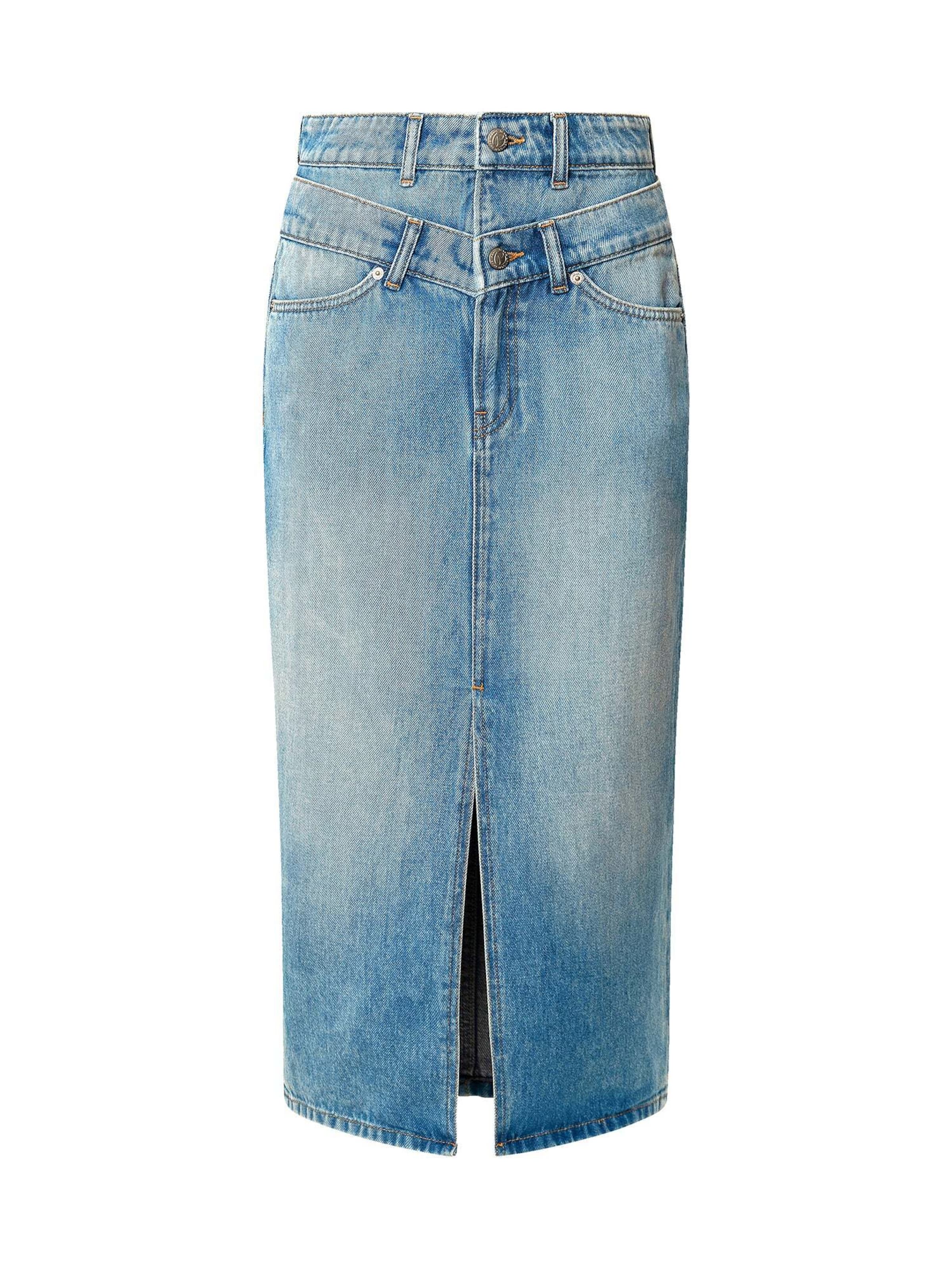 Pepe Jeans Rok in Blauw: voorkant