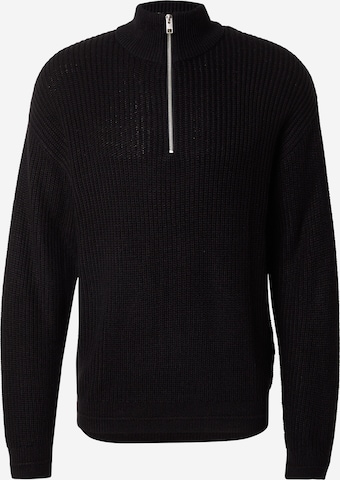 JACK & JONES Свитер 'JJKaito' в Черный: спереди