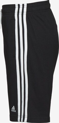 ADIDAS SPORTSWEAR Regularen Športne hlače 'Essentials 3-Stripes' | črna barva