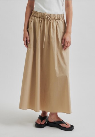 Jupe 'Alisa' SECOND FEMALE en beige : devant