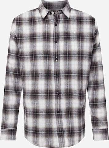 Clean Cut Copenhagen Regular fit Button Up Shirt in Grey: front