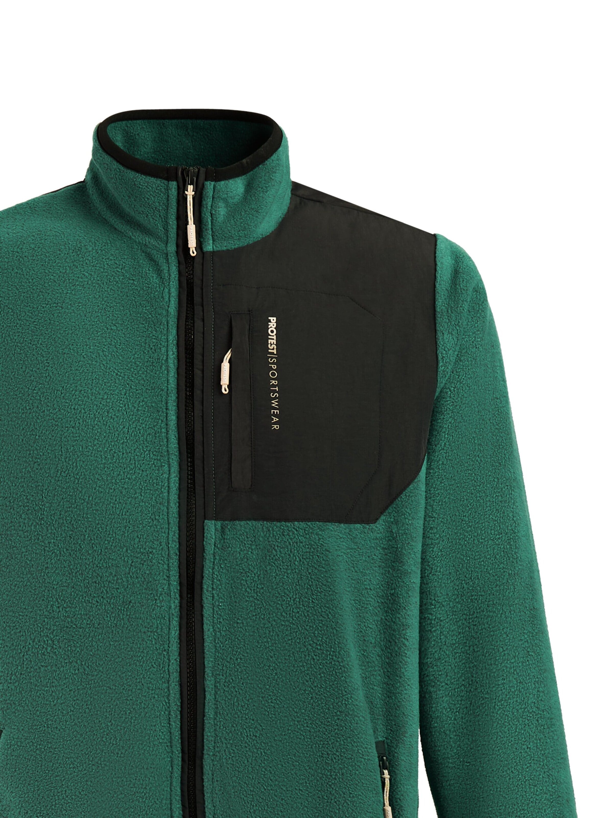 PROTEST Fleece jas 'PRTOrston' in Groen