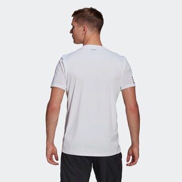 ADIDAS SPORTSWEARTehnička sportska majica 'Club 3-Stripes' - bijela boja