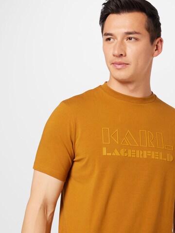Karl Lagerfeld Koszulka w kolorze brązowy