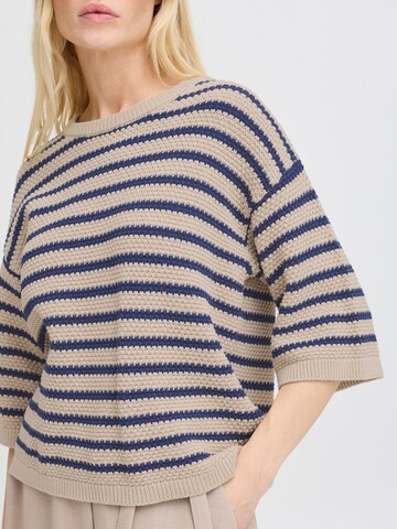 b.young - Jersey ' BYMIKALA VAFFFEL JUMPER' en beige