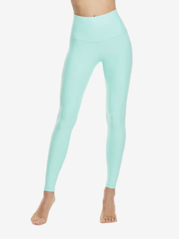 Winshape - Skinny Calças de desporto 'HWL117C' em verde: frente