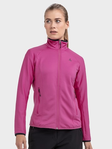 Schöffel Functionele fleece jas 'Cascata' in Roze: voorkant