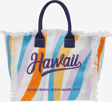 Borsa a mano di IZIA in blu: frontale