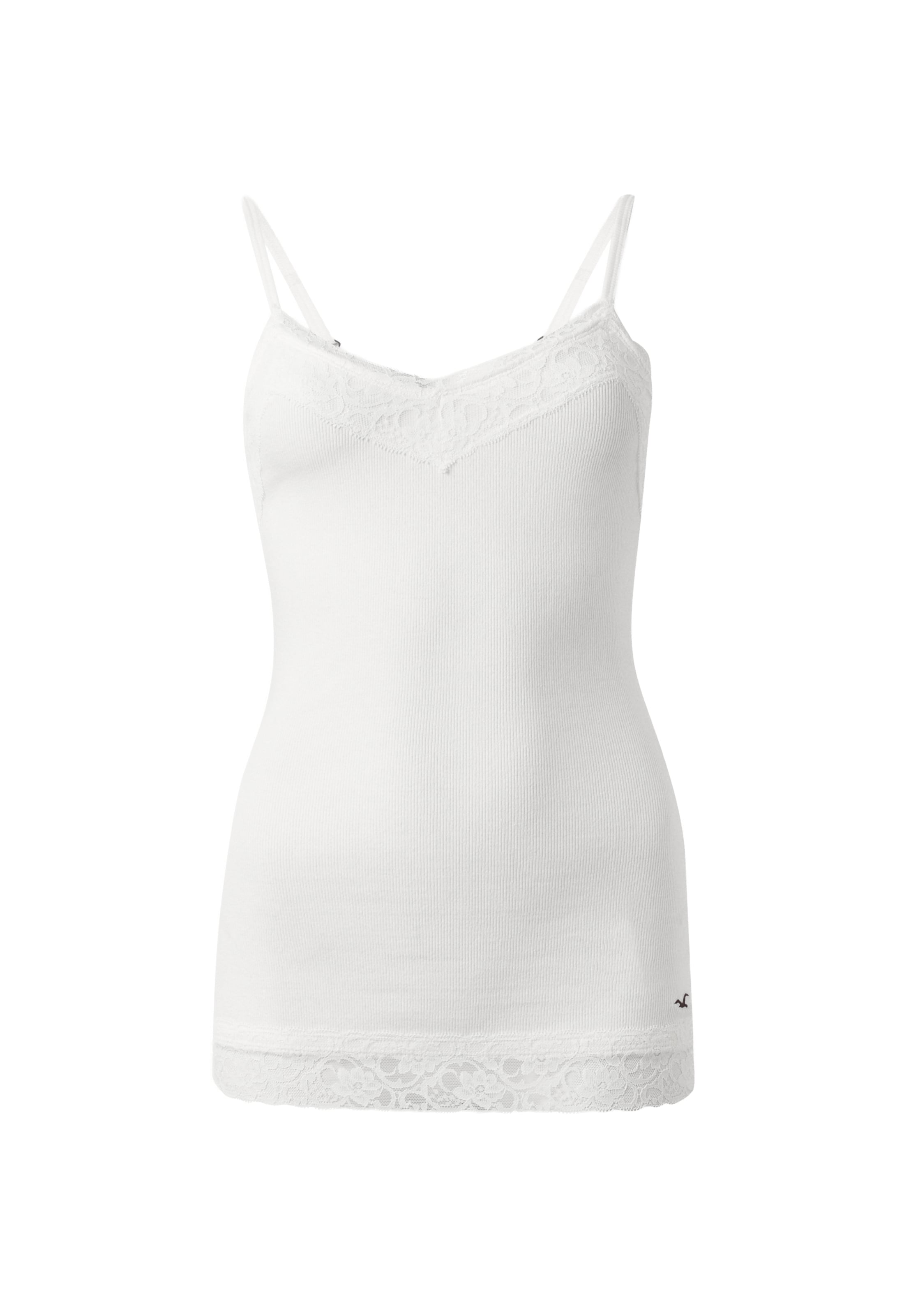 HOLLISTER Top - Biela: predná strana