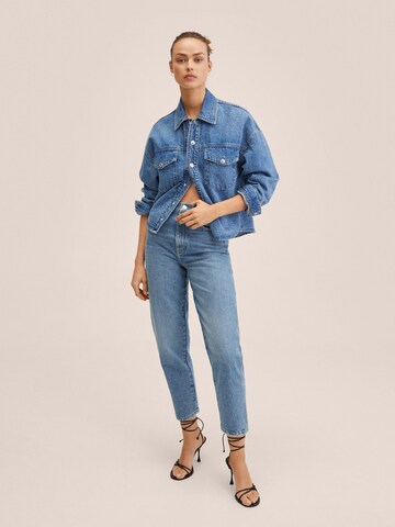MANGO Tapered Jeans 'Aimee' in Blau