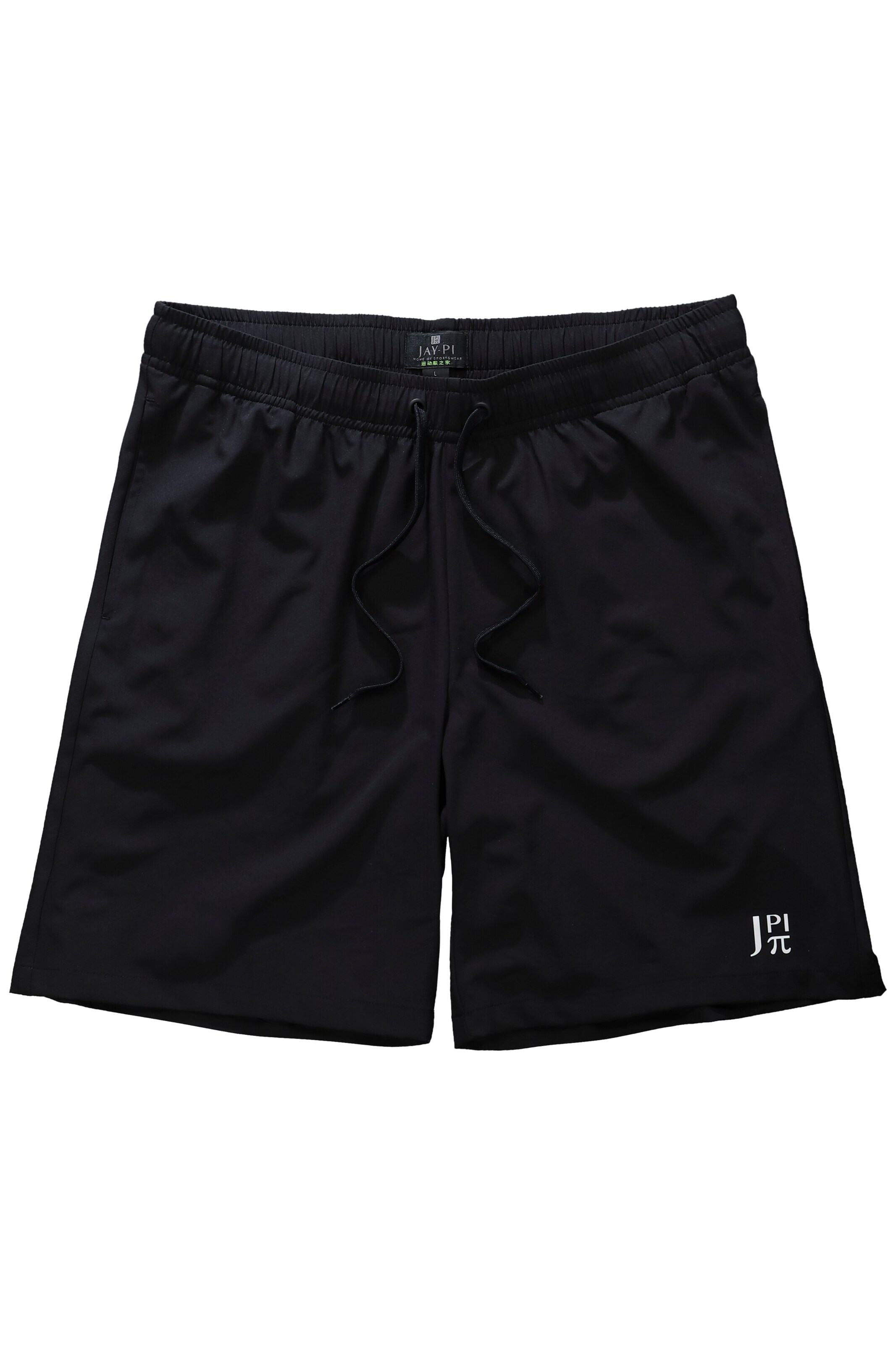 JAY-PI Regular Bermuda in Schwarz: Vorderseite