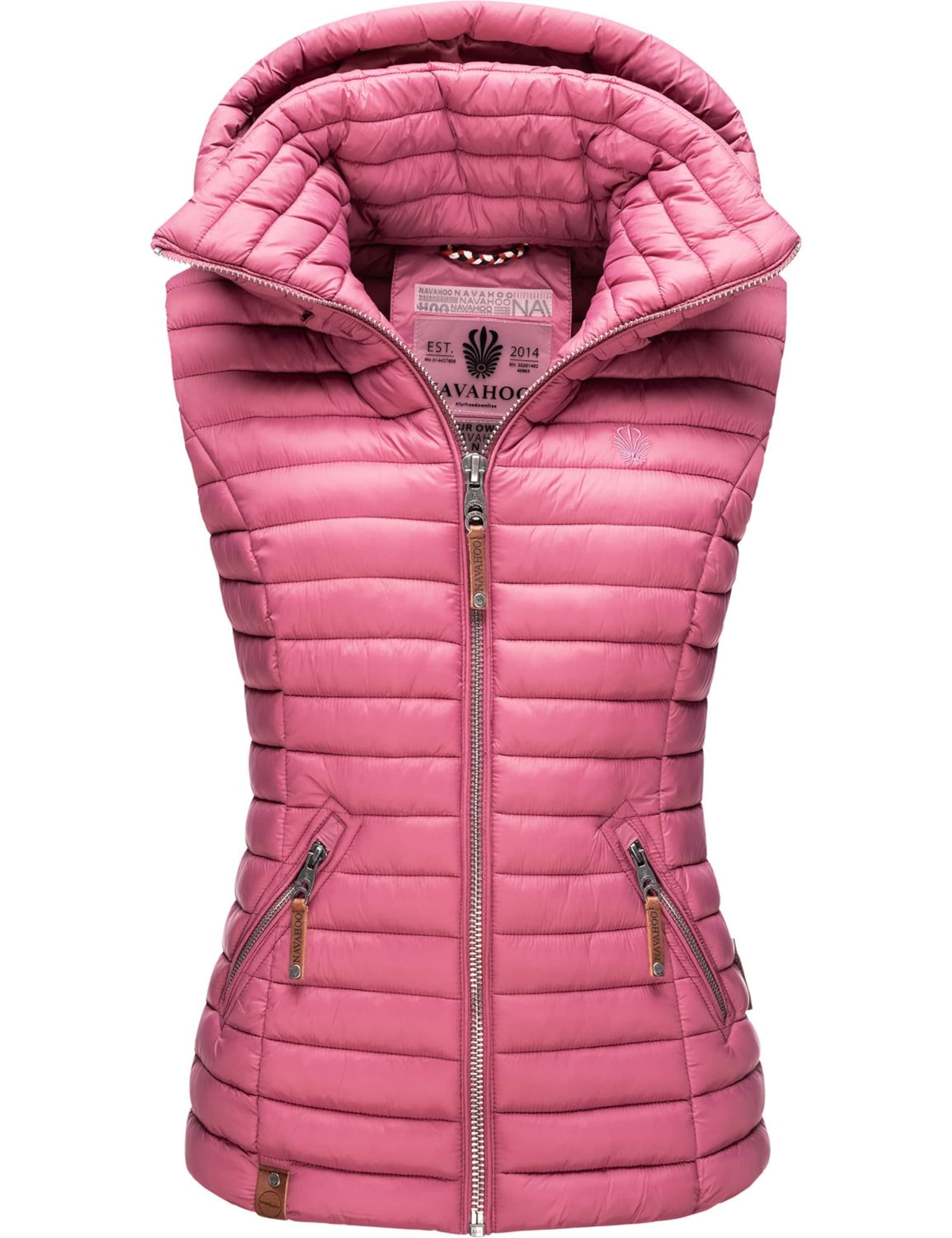 NAVAHOO Bodywarmer 'Shadaa' in Roze: voorkant