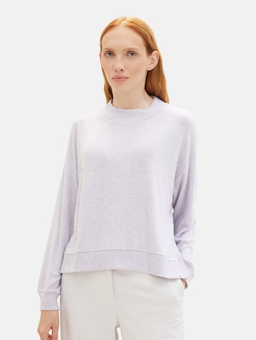 TOM TAILOR DENIM Sweater in Purple: front