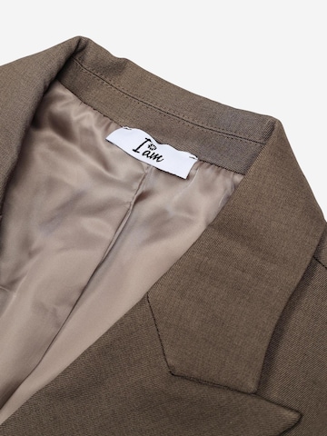 I AM Blazer 'DIAMANTE BELTED BLAZER SLI6JK026229D' in Brown