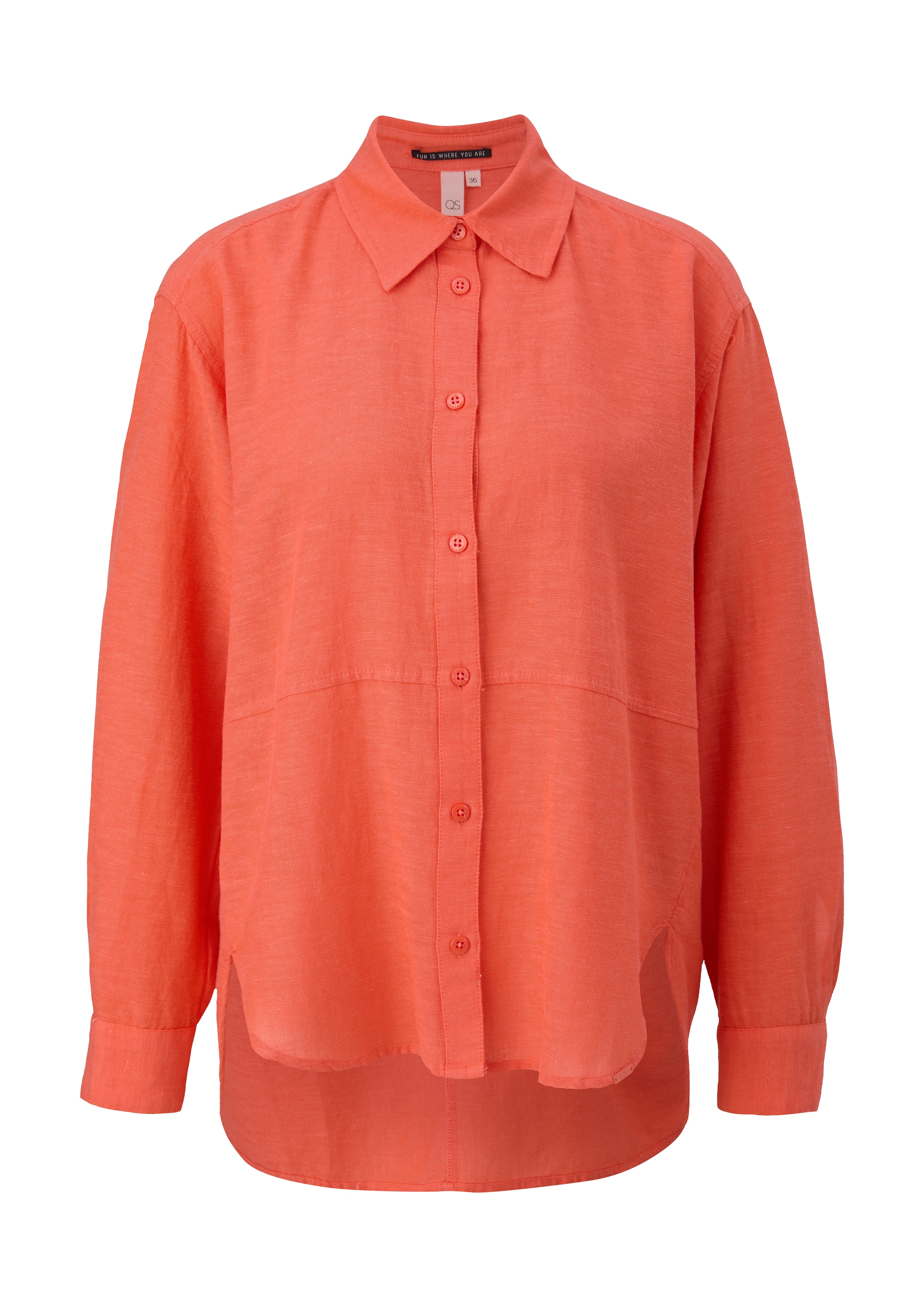 QS Bluse in Orange: Vorderseite