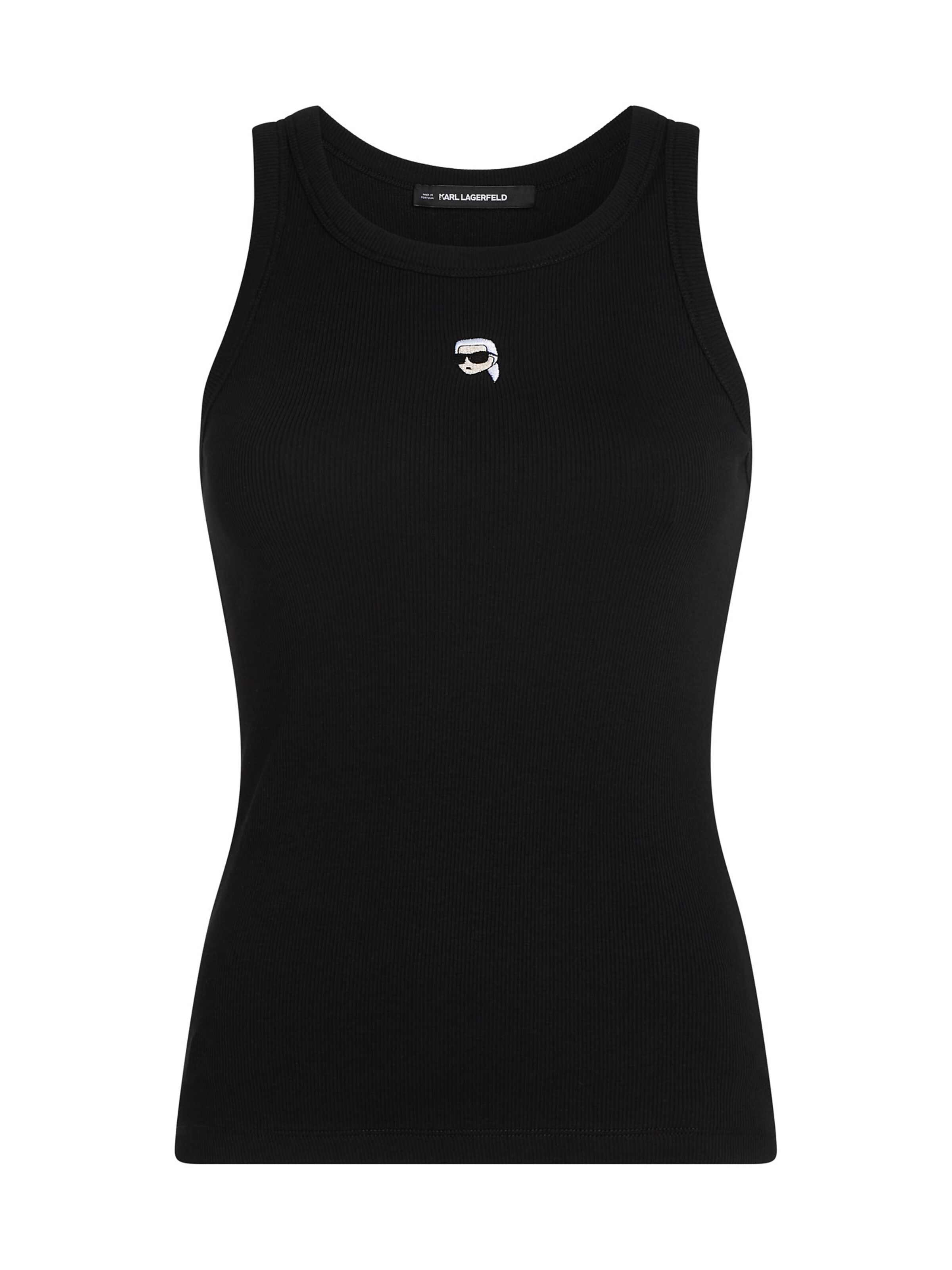 Karl Lagerfeld Top in Schwarz: Vorderseite