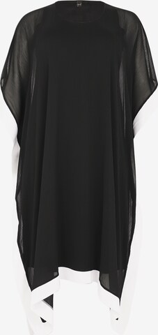 Yoek Oversized Dress in Black: front