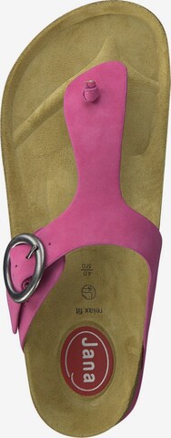 JANA T-Bar Sandals in Pink
