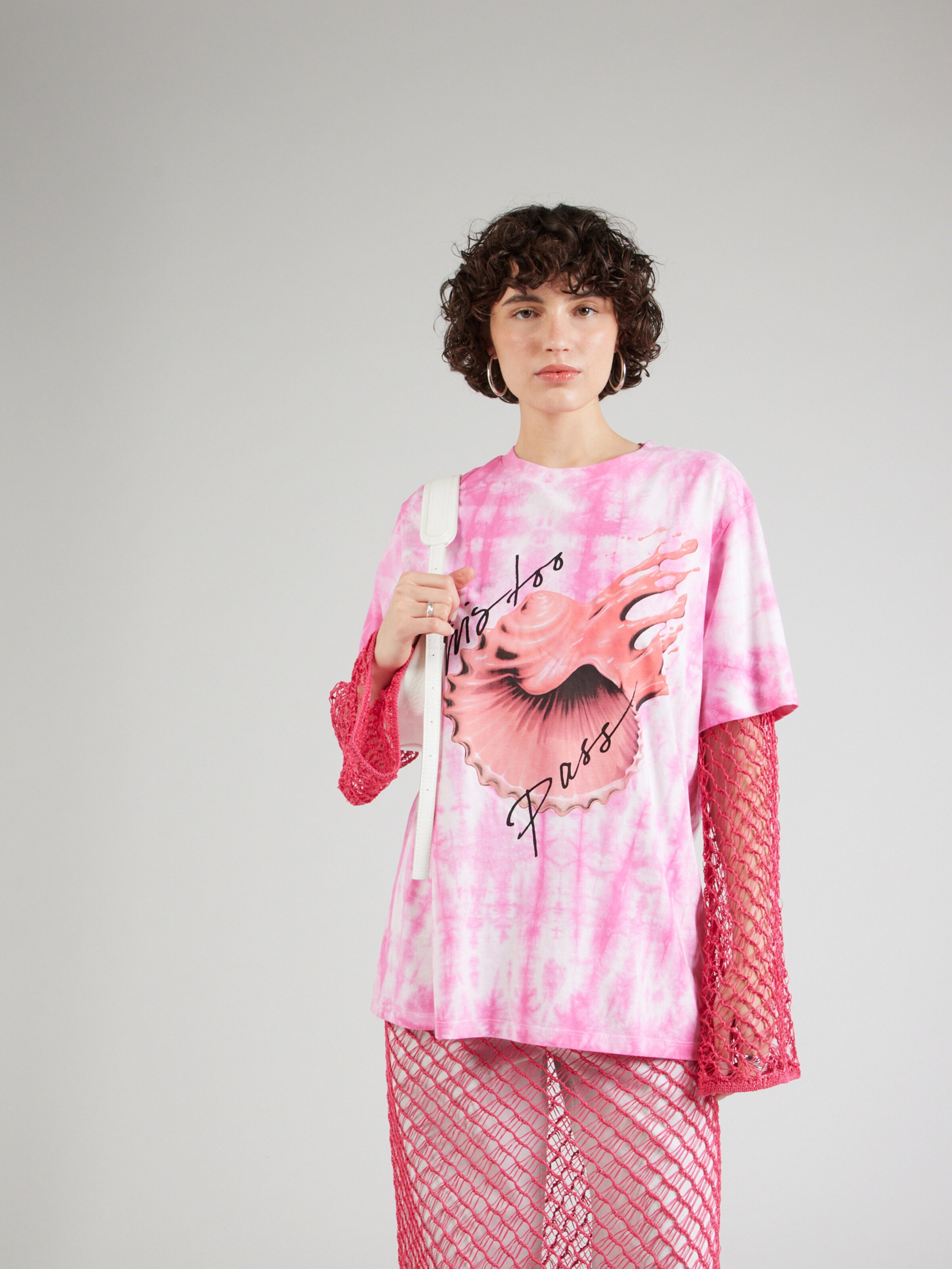 T shirt Monki en Pitaya Framboise ABOUT YOU