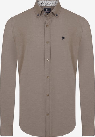 Chemise ' FYODOR ' DENIM CULTURE en beige : devant