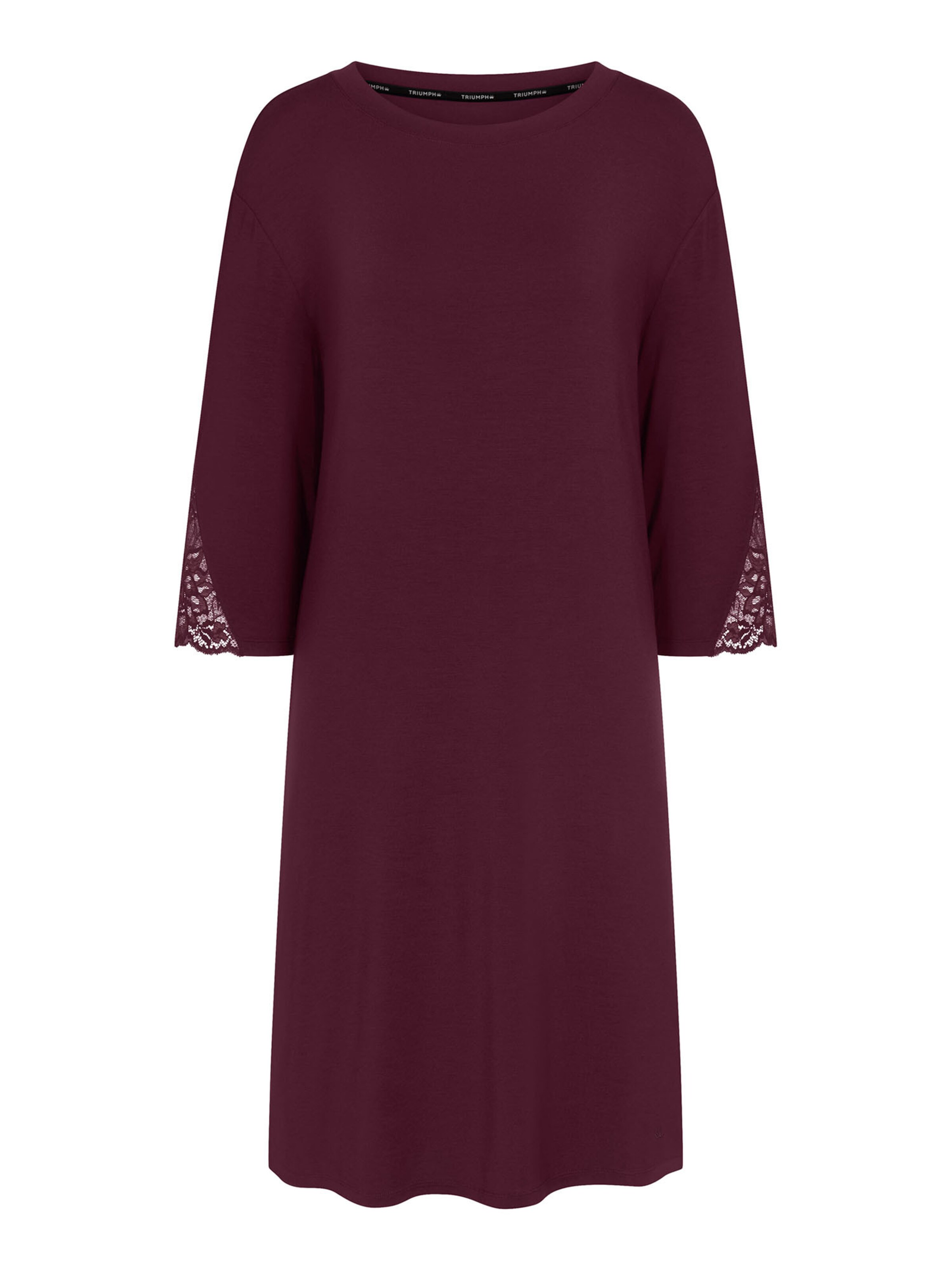 TRIUMPH Chemise de nuit ' Red Label Amourette ' en S en bordeaux, Vue avec produit