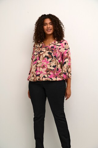 KAFFE CURVE Bluse 'Dory' in Pink