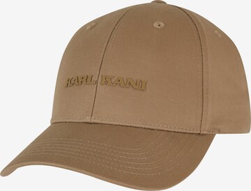 Cappello da baseball di Karl Kani in beige: frontale