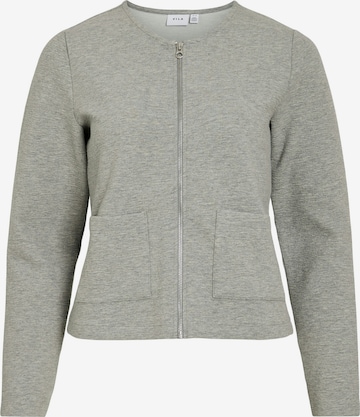 VILA Gebreid vest 'VIGARDEN' in Grijs: voorkant