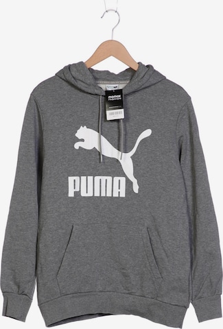 PUMA Sweatshirt & Zip-Up Hoodie in M in Grey: front