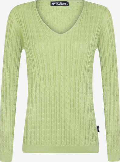 DENIM CULTURE Sweater 'Verla' in Light green / Black, Item view