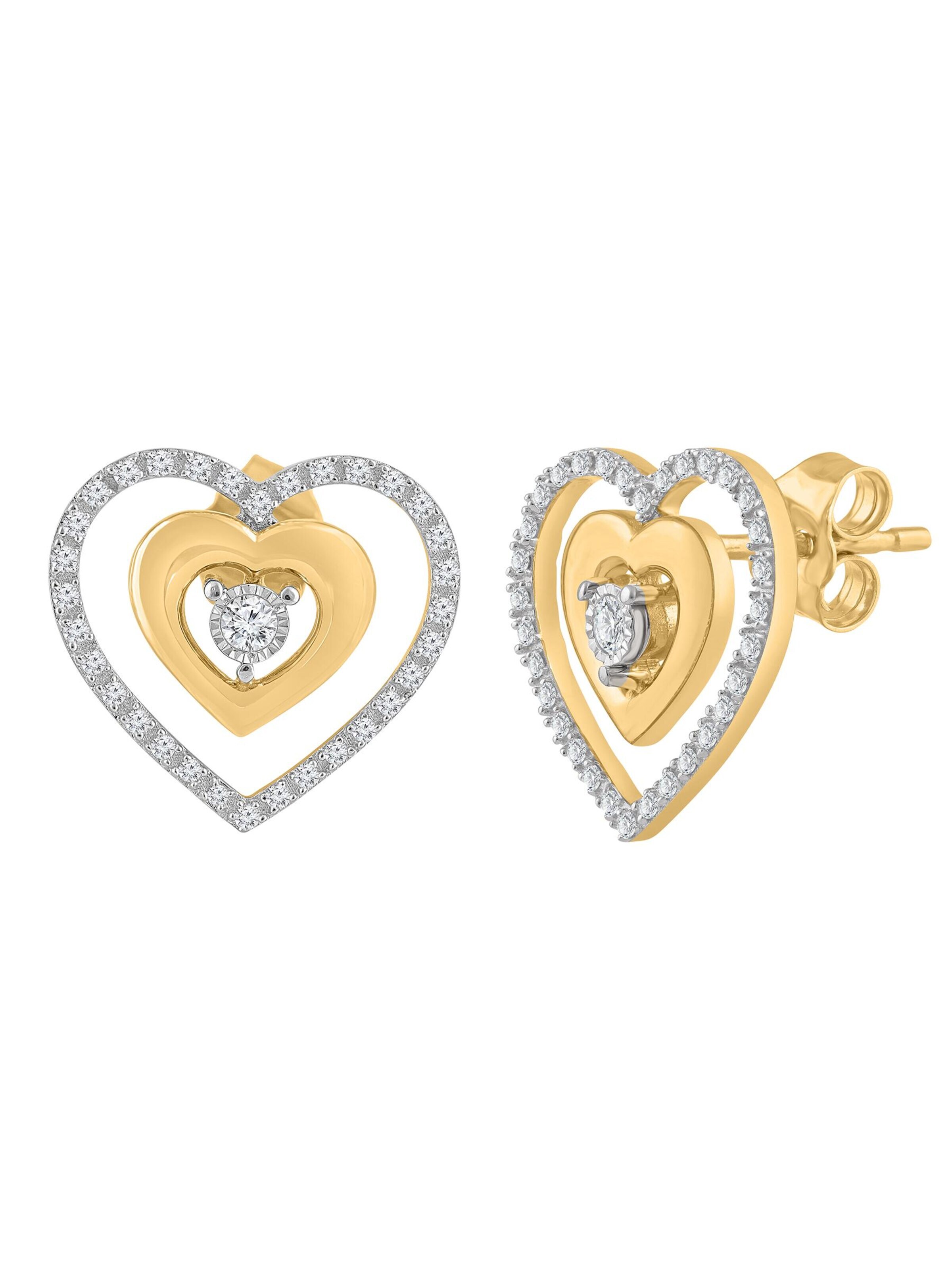 Diamant Exquis - Pendientes en oro
