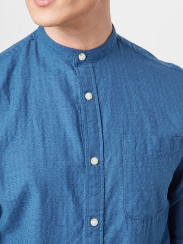 JACK & JONES Regular Fit Hemd 'BLUSUMMER CHESTER' in Blau